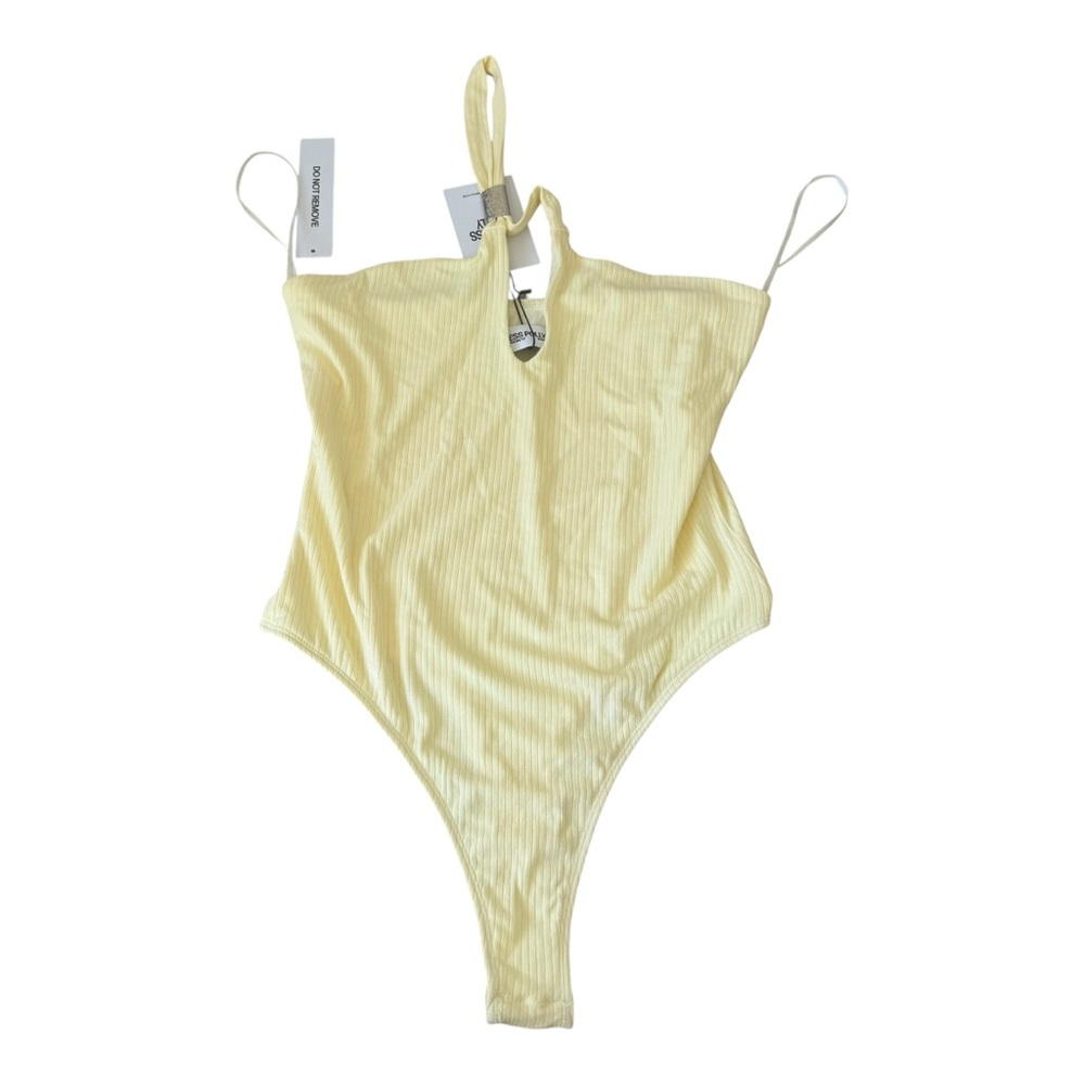Nwt Princess Polly Yellow Halter Bodysuit 8 — image 2 of 3